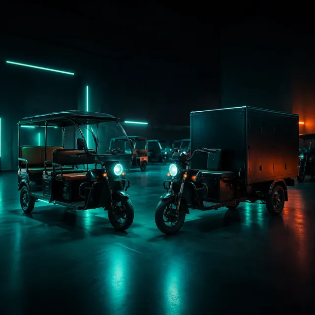 E-tricycle family: cargo and passenger platforms