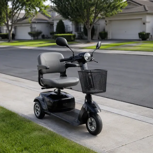 Accessibility e-tricycle with stable seating