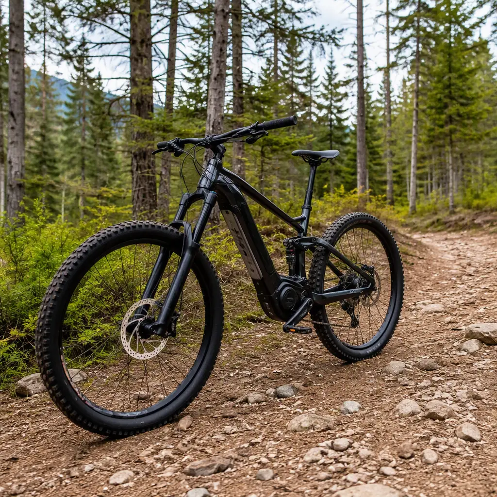 Recreation e-bike on coastal trail